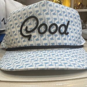 Blue and White Good Good Golf Hat